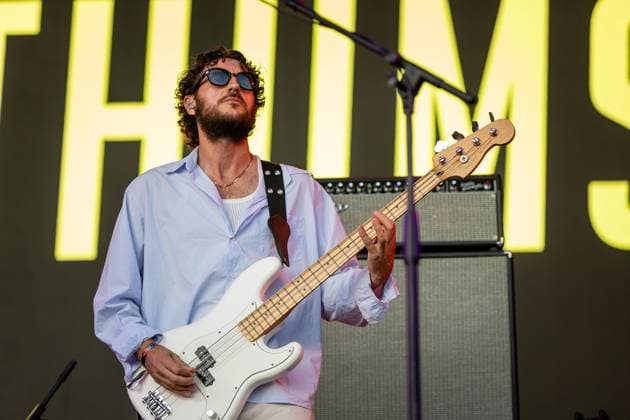 August 20, 2026, Vilar De Mouros, Portugal: Bassist Johnny Cunliffe of the British indie?rock band The Lathums performs during the third day of the Vilar de Mouros Festival. Vilar De Mouros Portugal - ZUMAs197 20260820_aaa_s197_446 Copyright: xDiogoxBaptistax