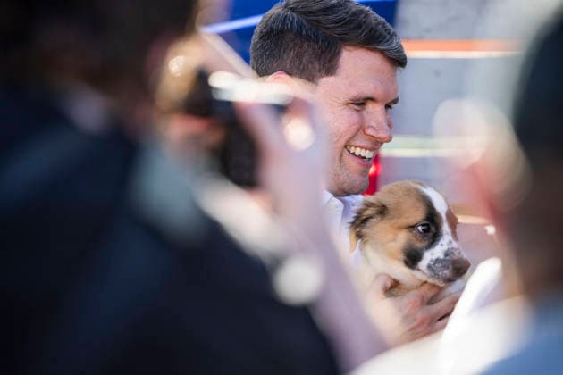 August 20, 2026, Austin, Texas, USA: U.S. Senate candidate JAMES TALARICO campaigns in Austin at Celis brewery as he completes his New American Dream tour throughout Texas. Austin USA - ZUMA 20260820_mda_n340_590 Copyright: xJoexNogalskix