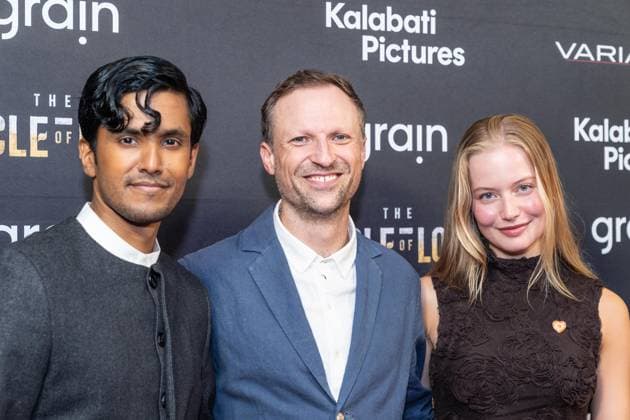 August 20, 2026, Bronx, New York, USA: Chirag Benedict Lobo, Orlando von Einsiedel and Mina Dale attend premiere of The Cycle of Love at DGA Theater in New York on August 20, 2026. Bronx USA - ZUMAr339 20260820_znp_r339_060 Copyright: xLevxRadinx