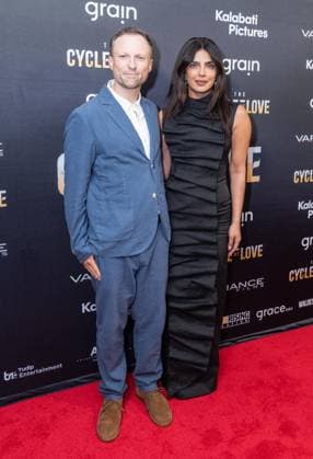 August 20, 2026, Bronx, New York, USA: Orlando von Einsiedel and Priyanka Chopra Jonas wearing dress by A.W.A.K.E. Mode attend premiere of The Cycle of Love at DGA Theater in New York on August 20, 2026. Bronx USA - ZUMAr339 20260820_znp_r339_066 Copyright: xLevxRadinx