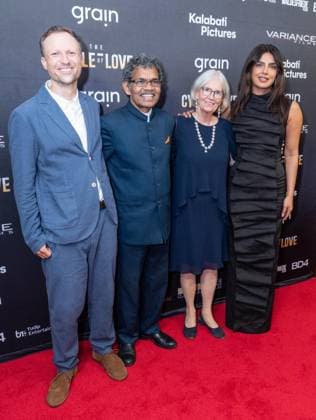August 20, 2026, Bronx, New York, USA: Orlando von Einsiedel, P. K. Mahanandia, Lotta Von Schedvin and Priyanka Chopra Jonas attend premiere of The Cycle of Love at DGA Theater in New York on August 20, 2026. Bronx USA - ZUMAr339 20260820_znp_r339_070 Copyright: xLevxRadinx