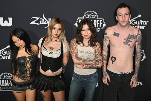 Guitar Center s Drum-Off National Finale Los Angeles CA Aug 20: Kate Mess, Tosh Peterson, MOMO III, Jordi at Guitar Center s Drum-Off National Finale on August 20, 2026 Credit: Michael Mattes Admedia EDITORIAL USE ONLY  Copyright: xx AdMediax admphotosthree012202