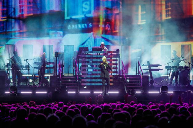 Pet Shop Boys live in Oslo Oslo, Norway. 20th, August 2026. The English synth-pop duo Pet Shop Boys performs a live concert at Unity Arena in Oslo. Here singer Neil Tennant is seen live on stage with musician Chris Lowe. Norway, Oslo, Unity Arena  Copyright: xGonzalesxPhoto KetilxMartinsenx