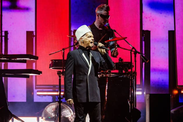 Pet Shop Boys live in Oslo Oslo, Norway. 20th, August 2026. The English synth-pop duo Pet Shop Boys performs a live concert at Unity Arena in Oslo. Here singer Neil Tennant is seen live on stage. Norway, Oslo, Unity Arena  Copyright: xGonzalesxPhoto KetilxMartinsenx