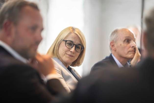 Katharina Pötter und Thomas Groß - Öffentliches Podiumsgespräch des Vereins für Baukultur Osnabrück mit den OB-Kandidat*innen Robert Alferink (SPD), Volker Bajus (Bündnis 90 Die Grünen), Thomas Groß (Die Linke) und Katharina Pötter (CDU) im Museum Industriekultur in Osnabrück am 20.08.2026 Podiumsgespräch im MIK mit OB-Kandidaten Thema Wohnen *** Katharina Pötter and Thomas Groß: Public panel discussion hosted by the Osnabrück Association for Architectural Culture featuring mayoral candidates Robert Alferink (SPD), Volker Bajus (Alliance 90 The Greens), Thomas Groß (The Left), and Katharina Pötter (CDU) at the Museum of Industrial Culture in Osnabrück on August 20, 2026. Panel discussion at the MIK with mayoral candidates on the