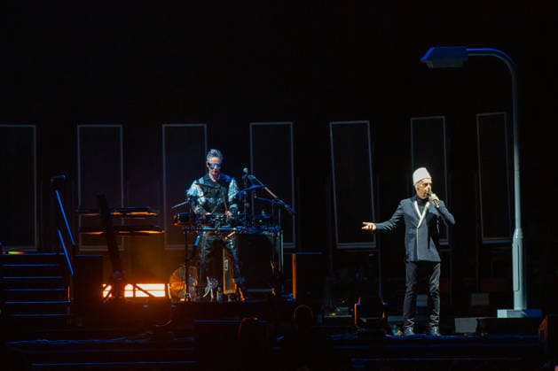 Pet Shop Boys live in Oslo Oslo, Norway. 20th, August 2026. The English synth-pop duo Pet Shop Boys performs a live concert at Unity Arena in Oslo. Here singer Neil Tennant is seen live on stage. Norway, Oslo, Unity Arena  Copyright: xGonzalesxPhoto Per-OttoxOppix
