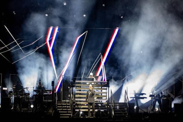 Pet Shop Boys live in Oslo Oslo, Norway. 20th, August 2026. The English synth-pop duo Pet Shop Boys performs a live concert at Unity Arena in Oslo. Here singer Neil Tennant is seen live on stage with keyboardist Chris Lowe. Norway, Oslo, Unity Arena  Copyright: xGonzalesxPhoto Per-OttoxOppix