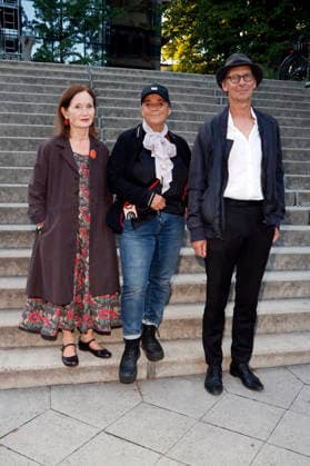 Barbara Schnitzler, Annekatrin Hendel und Christian Flake Lorenz bei der Premiere des Dokumentarfilms Hiddensee im Filmtheater am Friedrichshain. Berlin, 20.08.2026 *** Barbara Schnitzler, Annekatrin Hendel, and Christian Flake Lorenz at the premiere of the documentary *Hiddensee* at the Filmtheater am Friedrichshain in Berlin, August 20, 2026 Foto:xA.xBuggex xFuturexImagex hiddensee_6822