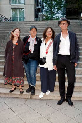 Barbara Schnitzler, Annekatrin Hendel, Eva Mattes und Christian Flake Lorenz bei der Premiere des Dokumentarfilms Hiddensee im Filmtheater am Friedrichshain. Berlin, 20.08.2026 *** Barbara Schnitzler, Annekatrin Hendel, Eva Mattes, and Christian Flake Lorenz at the premiere of the documentary *Hiddensee* at the Filmtheater am Friedrichshain in Berlin, August 20, 2026 Foto:xA.xBuggex xFuturexImagex hiddensee_6827
