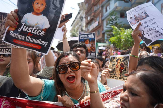 August 21, 2026, Kathmandu, Bagmati, Nepal: A group of independent mothers stages a protest demanding justice over the rape and murder case of a three-year-old girl from Bara district, in Kathmandu, Nepal, on August 21, 2026. Kathmandu Nepal - ZUMAd164 20260821_zip_d164_007 Copyright: xAryanxDhimalx