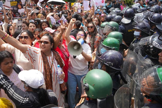 August 21, 2026, Kathmandu, Bagmati, Nepal: A group of independent mothers stages a protest demanding justice over the rape and murder case of a three-year-old girl from Bara district, in Kathmandu, Nepal, on August 21, 2026. Kathmandu Nepal - ZUMAd164 20260821_zip_d164_016 Copyright: xAryanxDhimalx