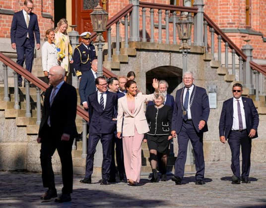 LKS 20260821 Sweden s Crown Princess Victoria and Prince Daniel during their visit to Vaasa, Finland on Friday, 21st August, 2026. With her visit, the Crown Princess Victoria honored the 250 years of the Court of Appeal of Vaasa. - Vaasa Finland  Copyright: xx bWIJDwJKVvo