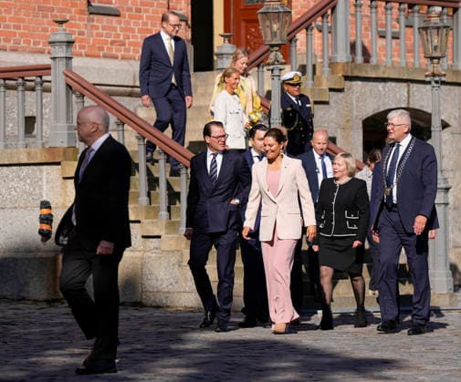 LKS 20260821 Sweden s Crown Princess Victoria and Prince Daniel during their visit to Vaasa, Finland on Friday, 21st August, 2026. With her visit, the Crown Princess Victoria honored the 250 years of the Court of Appeal of Vaasa. - HELENA HEIMONEN Vaasa Finland  Copyright: xHelenaxHeimonenx EKB5RkmbOhA