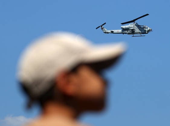 TEKNOFEST Blue Homeland KOCAELI, TURKIYE - AUGUST 21: Turkish military helicopters take part in a military demonstration held as part of the TEKNOFEST Blue Homeland at the Golcuk Naval Shipyard Command in Kocaeli, Turkiye, on August 21, 2026. Organized under the main leadership of the Turkish National Defense Ministry and the Turkish Technology Team Foundation (T3 Foundation), with Anadolu as the Global Communication Partner, the event showcases Turkiye s maritime power, defense capabilities, and indigenous technologies. Gathering technology and defense industry enthusiasts around a maritime focus, the festival will welcome visitors through August 23. Ali Atmaca Anadolu Kocaeli Turkey. Editorial use only. Please get in touch for any other  Copyright: x2026xAnadoluxAlixAtmacax