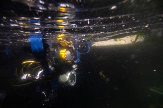 TEKNOFEST Blue Homeland KOCAELI, TURKIYE - AUGUST 21: An unmanned underwater vehicle operates in a test pool during the Unmanned Underwater Systems Competition held as part of TEKNOFEST Blue Homeland at the Golcuk Naval Shipyard Command in Kocaeli, Turkiye, on August 21, 2026. Organized under the main leadership of the Turkish National Defense Ministry and the Turkish Technology Team Foundation (T3 Foundation), with Anadolu as the Global Communication Partner, the event showcases Turkiye s maritime power, defense capabilities and indigenous technologies. Sebnem Coskun Anadolu Kocaeli Turkey. Editorial use only. Please get in touch for any other usage.  Copyright: x2026xAnadoluxSebnemxCoskunx