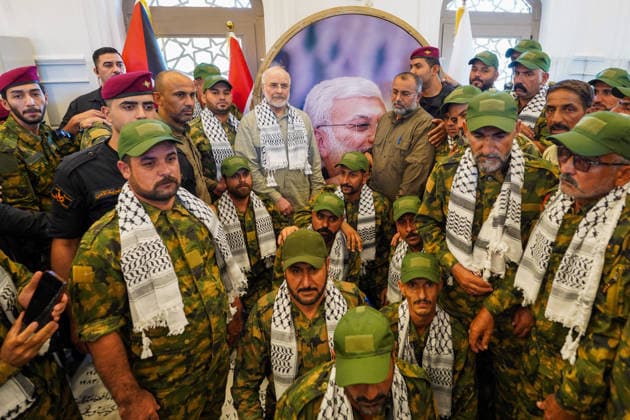 Iranian Parliament Speaker Mohammad Bagher Ghalibaf in Iraq NAJAF, IRAQ - AUGUST 21: Iranian Parliament Speaker Mohammad Bagher Ghalibaf visits the grave of Abu Mahdi al-Muhandis, former deputy head of the Popular Mobilization Forces (Hashd al-Shaabi), who was killed in a U.S. strike, in Najaf, Iraq, on August 21, 2026. Karar Essa Anadolu Najaf Iraq. Editorial use only. Please get in touch for any other usage.  Copyright: x2026xAnadoluxKararxEssax