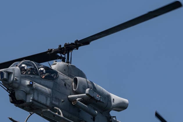 TEKNOFEST Blue Homeland KOCAELI, TURKIYE - AUGUST 21: Cobra helicopters belonging to the Turkish Naval Forces perform demonstration flight as TEKNOFEST Blue Homeland continues at the Golcuk Naval Shipyard Command in Kocaeli, Turkiye, on August 21, 2026. Organized under the main leadership of the Turkish National Defense Ministry and the Turkish Technology Team Foundation (T3 Foundation), with Anadolu as the Global Communication Partner, the event showcases Turkiye s maritime power, defense capabilities, and indigenous technologies. Gathering technology and defense industry enthusiasts around a maritime focus, the festival will welcome visitors through August 23. Celal Gunes Anadolu Kocaeli Turkey. Editorial use only. Please get in touch f  Copyright: x2026xAnadoluxCelalxGunesx