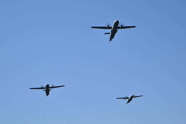 TEKNOFEST Mavi Vatan KOCAELI, TURKIYE - AUGUST 21: TEKNOFEST Blue Homeland continues at the Golcuk Naval Shipyard Command with airshows carried out by aircrafts and unmanned aerial vehicles in Kocaeli, Turkiye, on August 21, 2026. Organized under the main leadership of the Turkish National Defense Ministry and the Turkish Technology Team Foundation (T3 Foundation), with Anadolu as the Global Communication Partner, the event showcases Turkiye s maritime power, defense capabilities, and indigenous technologies. Gathering technology and defense industry enthusiasts around a maritime focus, the festival will welcome visitors through August 23. Akin Celiktas Anadolu Kocaeli Turkey. Editorial use only. Please get in touch for any other usage.  Copyright: x2026xAnadoluxAkinxCeliktasx