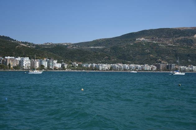 Global Sumud Flotilla activists arrive in Albania VLORE, ALBANIA - AUGUST 21: Boats carrying pro-Palestinian Italian and Albanian activists arrive off the coast of Vlore after sailing from Brindisi, Italy, on August 21, 2026 in Vlore, Albania. Several of the vessels had reportedly been damaged by the Israeli military during the flotilla s previous mission. The activists arrival coincides with the anniversary of the 1991 exodus in which thousands of Albanian refugees reached Italy s Puglia region aboard an overcrowded ship. The group is also expected to support the Flamingo Revolution protest against the reported sale of a beach in Zvernec for a tourism project allegedly linked to Ivanka Trump and Jared Kushner. Olsi Shehu Anadolu Vlore  Copyright: x2026xAnadoluxOlsixShehux