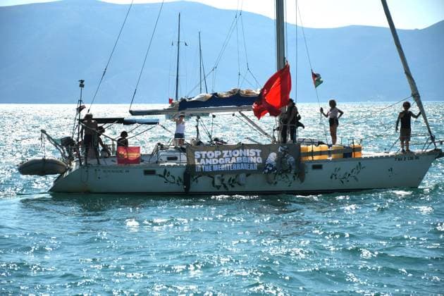 Global Sumud Flotilla activists arrive in Albania VLORE, ALBANIA - AUGUST 21: Boats carrying pro-Palestinian Italian and Albanian activists arrive off the coast of Vlore after sailing from Brindisi, Italy, on August 21, 2026 in Vlore, Albania. Several of the vessels had reportedly been damaged by the Israeli military during the flotilla s previous mission. The activists arrival coincides with the anniversary of the 1991 exodus in which thousands of Albanian refugees reached Italy s Puglia region aboard an overcrowded ship. The group is also expected to support the Flamingo Revolution protest against the reported sale of a beach in Zvernec for a tourism project allegedly linked to Ivanka Trump and Jared Kushner. Olsi Shehu Anadolu Vlore  Copyright: x2026xAnadoluxOlsixShehux