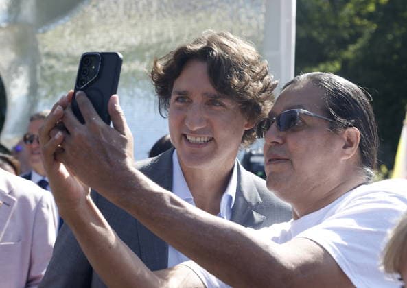 August 21, 2026, Ottawa, On, CANADA: Former prime minister Justin Trudeau arrives at the opening ceremony of Thunderhead, the 2SLGBTQI+ National Monument, in Ottawa, Friday, Aug. 21, 2026. Ottawa CANADA  - ZUMAc35_ 20260821_zaf_c35_019 Copyright: xPatrickxDoylex