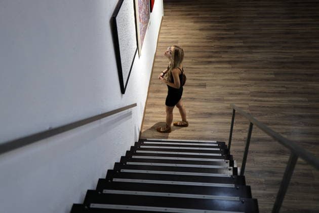 Exhibition 35 Reflections of Independence in Odessa, Ukraine - 21 Aug 2026 A visitor looks at the paintings by Vasyl Sade during the exhibition at the International Cultural Center UNION. The exhibition will be held as part of the celebration of the 35th anniversary of Ukraine’s independence. The exhibition brings together 35 iconic Odessa artists who have lived, created and continues to work in Ukraine, particularly in Odessa, throughout the years of independence. Odessa Ukraine Copyright: xViacheslavxOnyshchenkox xSOPAxImagesx Vonyshchenko
