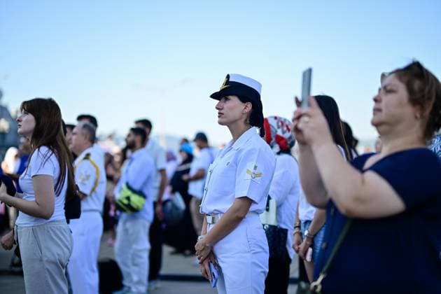 TEKNOFEST Blue Homeland KOCAELI, TURKIYE - AUGUST 21: TEKNOFEST Blue Homeland continues at the Golcuk Naval Shipyard Command in Kocaeli, Turkiye, on August 21, 2026. Organized under the main leadership of the Turkish National Defense Ministry and the Turkish Technology Team Foundation (T3 Foundation), with Anadolu as the Global Communication Partner, the event showcases Turkiye s maritime power, defense capabilities, and indigenous technologies. Gathering technology and defense industry enthusiasts around a maritime focus, the festival will welcome visitors through August 23. Cem Tekkesinoglu Anadolu Kocaeli Turkey. Editorial use only. Please get in touch for any other usage.  Copyright: x2026xAnadoluxCemxTekkesinoglux