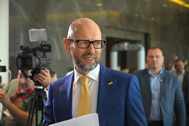 Kyiv Security Forum chairman and former Ukrainian Prime Minister Arseniy Yatsenyuk attends the 35 Years of Restored Independence: Unity Around the Flag National Roundtable, organised by the Kyiv Security Forum, ahead of Ukraine’s 35th Independence Day, Kyiv, Ukraine, August 21, 2026. (Photo by Yevhen Kotenko Ukrinform) National roundtable marking 35 years of Ukraine’s independence  Copyright: xYevhenxKotenkox
