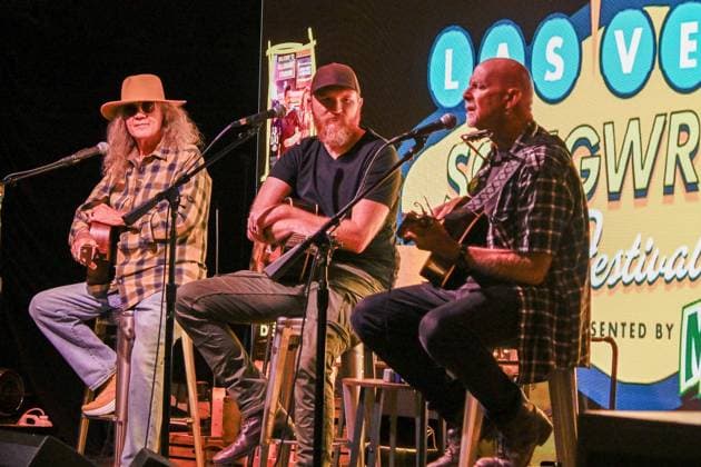 EXCLUSIVE: Las Vegas Songwriters Festival 2026 - Day 2 EXCLUSIVE: Billy Montana, Eric Paslay and Earl Bud Lee perform during the Las Vegas Songwriters Festival 2026 at Mandalay Bay Resort & Casino. 21 Aug 2026 Pictured: (L-R) Earl Bud Lee, Eric Paslay and Billy Montana.  Copyright: xThexMegaxAgencyxMBS MEGAx