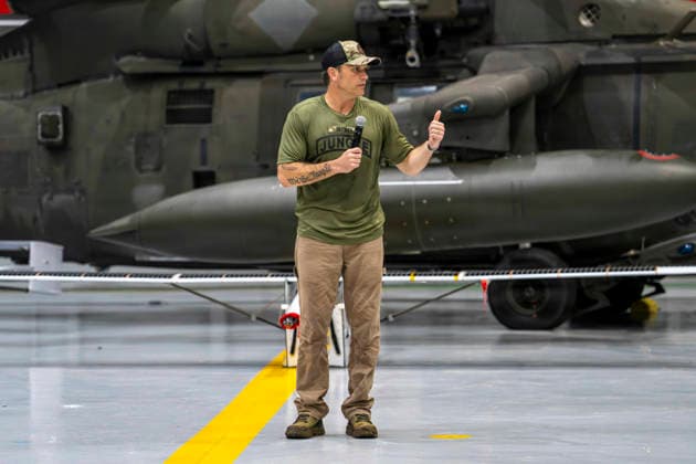 August 21, 2026, Panama City, Panama: U.S. Defense Secretary Pete Hegseth, delivers remarks before joining service members for dinner with during the PANAMAX 2026 multi-national military exercise, August 12, 2026 in Panama City, Panama. Panama City Panama - ZUMAp138 20260821_zaa_p138_019 Copyright: xPo1xCrystalxBurgess UsxCoastx