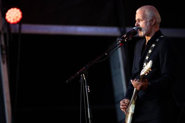 Triggerfinger live at Vilar de Mouros Festival - 21 Aug 2026 Lead singer and guitarist Ruben Block of the Belgian rock band Triggerfinger performs during the fourth day of the Vilar de Mouros Festival. Vilar de Mouros Portugal Copyright: xDiogoxBaptistax xSOPAxImagesx DB_Triggerfinger20260820_026