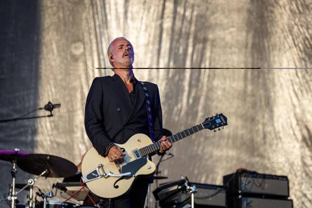 August 21, 2026, Vilar De Mouros, Portugal: Lead singer and guitarist Ruben Block of the Belgian rock band Triggerfinger performs during the fourth day of the Vilar de Mouros Festival. Vilar De Mouros Portugal - ZUMAs197 20260821_aaa_s197_245 Copyright: xDiogoxBaptistax