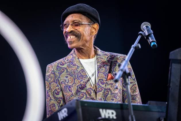 WAR live at Vilar de Mouros Festival - 21 Aug 2026 Singer and keyboardist Lonnie Jordan of the American funk?rock band WAR performs during the fourth day of the Vilar de Mouros Festival. Credit Vilar de Mouros Portugal Copyright: xDiogoxBaptistax xSOPAxImagesx DB_War20260820_030