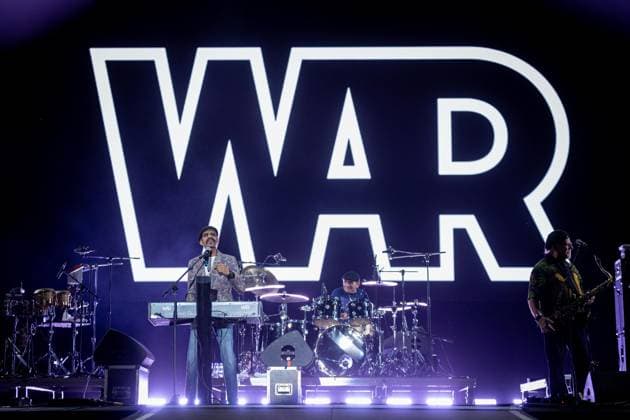 August 21, 2026, Vilar De Mouros, Portugal: Members of the rock band WAR perform during the fourth day of the Vilar de Mouros Festival. Vilar De Mouros Portugal  - ZUMAs197 20260821_aaa_s197_252 Copyright: xDiogoxBaptistax