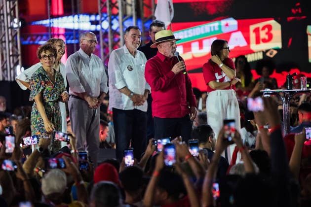 BELO HORIZONTE, MG - 21.08.2026: LULA EM BELO HORIZONTE - President Luiz Inacio Lula da Silva gathered a crowd of supporters at a political event in Praca da Estacao, in the center of Belo Horizonte MG. The event marked the launch of Patrus Ananias& 39; campaign for the government of Minas Gerais and brought together militants and allied leaders, it took place this Friday night (21). x3002128x  AllanxCalisto