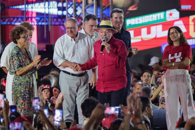 BELO HORIZONTE, MG - 21.08.2026: LULA EM BELO HORIZONTE - President Luiz Inacio Lula da Silva gathered a crowd of supporters at a political event in Praca da Estacao, in the center of Belo Horizonte MG. The event marked the launch of Patrus Ananias& 39; campaign for the government of Minas Gerais and brought together militants and allied leaders, it took place this Friday night (21). x3002133x  AllanxCalisto