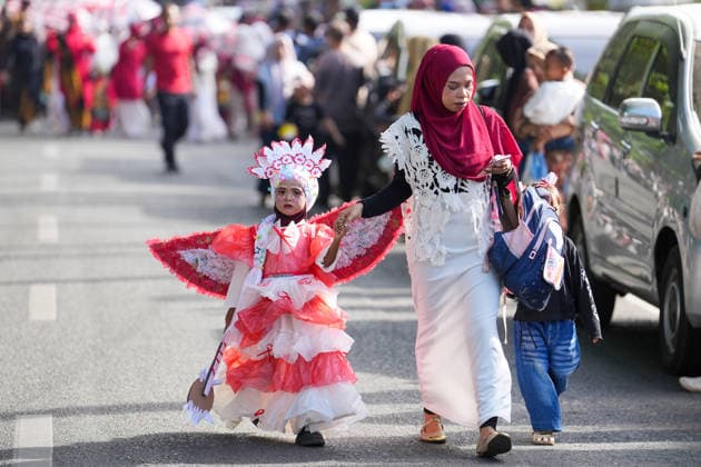 August 22, 2026, Banda Aceh, Aceh, Indonesia: Kindergarten children, accompanied by their teachers and parents, were seen participating in an Independence Day parade in Banda Aceh, Aceh Province, Indonesia, on Saturday. Dressed in traditional costumes from various regions and outfits representing diverse professions, the thousands of participants paraded through the city to celebrate Indonesia s independence, with the aim of fostering a sense of nationalism and togetherness from an early age. Banda Aceh Indonesia  - ZUMAi115 20260822_zip_i115_003 Copyright: xMuhammadxIqbalx