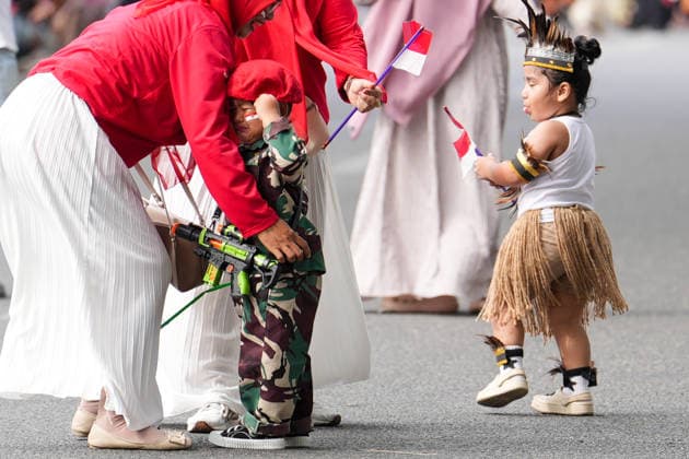 August 22, 2026, Banda Aceh, Aceh, Indonesia: Kindergarten children, accompanied by their teachers and parents, were seen participating in an Independence Day parade in Banda Aceh, Aceh Province, Indonesia, on Saturday. Dressed in traditional costumes from various regions and outfits representing diverse professions, the thousands of participants paraded through the city to celebrate Indonesia s independence, with the aim of fostering a sense of nationalism and togetherness from an early age. Banda Aceh Indonesia  - ZUMAi115 20260822_zip_i115_017 Copyright: xMuhammadxIqbalx