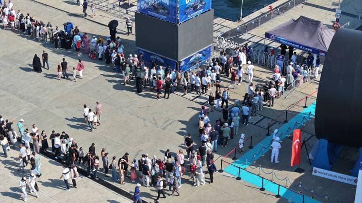 TEKNOFEST Blue Homeland KOCAELI, TURKIYE - AUGUST 22: People continue to visit the TEKNOFEST Blue Homeland at the Golcuk Naval Shipyard Command in Kocaeli, Turkiye, on August 22, 2026. Organized under the main leadership of the Turkish National Defense Ministry and the Turkish Technology Team Foundation (T3 Foundation), with Anadolu as the Global Communication Partner, the event showcases Turkiye s maritime power, defense capabilities, and indigenous technologies. Gathering technology and defense industry enthusiasts around a maritime focus, the festival will welcome visitors through August 23. Ibrahim Yozoglu Anadolu Kocaeli Turkey. Editorial use only. Please get in touch for any other usage.  Copyright: x2026xAnadoluxIbrahimxYozoglux