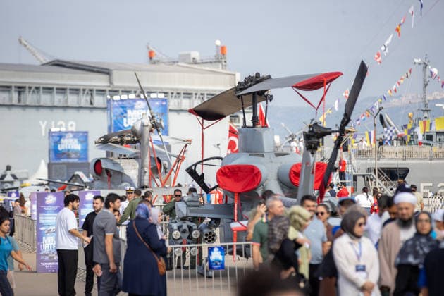 TEKNOFEST Blue Homeland KOCAELI, TURKIYE - AUGUST 22: People continue to visit the TEKNOFEST Blue Homeland at the Golcuk Naval Shipyard Command in Kocaeli, Turkiye, on August 22, 2026. Organized under the main leadership of the Turkish National Defense Ministry and the Turkish Technology Team Foundation (T3 Foundation), with Anadolu as the Global Communication Partner, the event showcases Turkiye s maritime power, defense capabilities, and indigenous technologies. Gathering technology and defense industry enthusiasts around a maritime focus, the festival will welcome visitors through August 23. Ibrahim Yozoglu Anadolu Kocaeli Turkey. Editorial use only. Please get in touch for any other usage.  Copyright: x2026xAnadoluxIbrahimxYozoglux