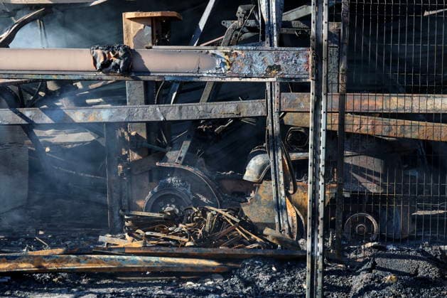 RUSSIA, MELITOPOL - AUGUST 22, 2026: A store of the DIY and building materials suffers damage following a Ukrainian military strike. Alexander Polegenko TASS  96460577