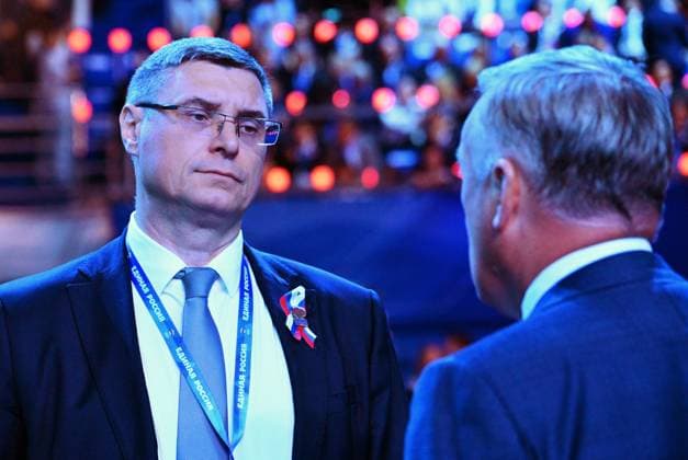 Russia UR Party Congress 9226419 22.08.2026 Vladimir Region Governor Alexander Avdeev waits before a session of the second stage of the 23rd Congress of the United Russia party in Moscow, Russia. Alexey Nikolskiy Sputnik Moscow Russia  Copyright: xAlexeyxNikolskiyx