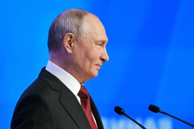 Russia UR Party Congress 9226459 22.08.2026 Russian President Vladimir Putin speaks during a session of the second stage of the 23rd Congress of the United Russia party in Moscow, Russia. Alexey Nikolskiy Sputnik Moscow Russia  Copyright: xAlexeyxNikolskiyx