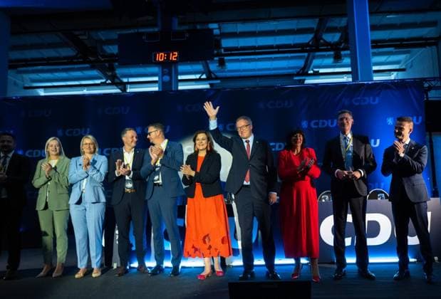 41. LANDESPARTEITAG DER CDU THÜRINGEN IN EISENACH ** NUR FÜR REDAKTIONELLE ZWECKE ** EDITORIAL USE ONLY **<p>22 08 2026-Eisenach: 41. Landesparteitag der CDU Thüringen in der Werner-Aßmann-Halle in Eisenach im Foto: Ministerpräsident Mario Voigt (CDU) Deutschland Thueringen Eisenach Copyright: SaschaxFromm *** 41ST STATE PARTY CONVENTION OF THE CDU THURINGIA IN EISENACH ** FOR EDITORIAL USE ONLY ** EDITORIAL USE ONLY ** p 22 08 2026 Eisenach 41st State Party Convention of the CDU Thuringia at the Werner Aßmann Halle in Eisenach; pictured: Minister President Mario Voigt, CDU Germany, Thuringia, Eisenach. Copyright SaschaxFromm Copyright: SaschaxFromm doc879p063tddwtx7571sks ,EDITORIAL USE ONLY