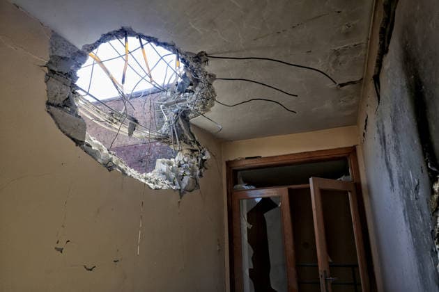 The training base of FC Chornomorets Odesa in the suburbs of Odesa is damaged by a Russian attack, Ukraine, August 22, 2026. The Liustdorf sports and recreation complex in Sovinion, a closed elite cottage village and prestigious leisure area in the south of Odesa near the Black Sea, sustained serious damage. No casualties among the team were reported. This is not the first case of targeted destruction of the club’s property. In February 2025, the training base was shelled for the first time, while on August 7, 2026, a missile strike hit the Chornomorets Stadium, the club’s main home arena in Odesa, injuring people. (Photo by Nina Liashonok Ukrinform) Russians attack training base of FC Chornomorets Odesa  Copyright: xNinaxLiashonokx