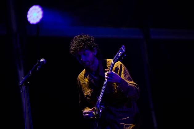 Icelandic blues?rock band Kaleo performs in Vilar de Mouros, Portugal - 22 Aug 2026 Guitarist Rubin Pollock of the Icelandic blues?rock band Kaleo performs during the fourth day of the Vilar de Mouros Festival. Vilar de Mouros Portugal Copyright: xDiogoxBaptistax xSOPAxImagesx DB_KALEO20260821_004