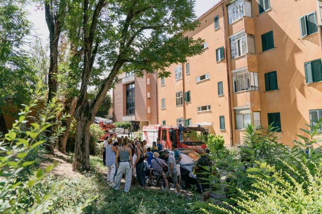 IPA87690669 - Perugia Via G. Battista Vico Pallotta neighborhood an explosion on the top floor of an apartment building; two people in critical condition were taken to the hospital. Part of the roof collapsed.  Copyright: xemanuelaxbianconix xx 87690669