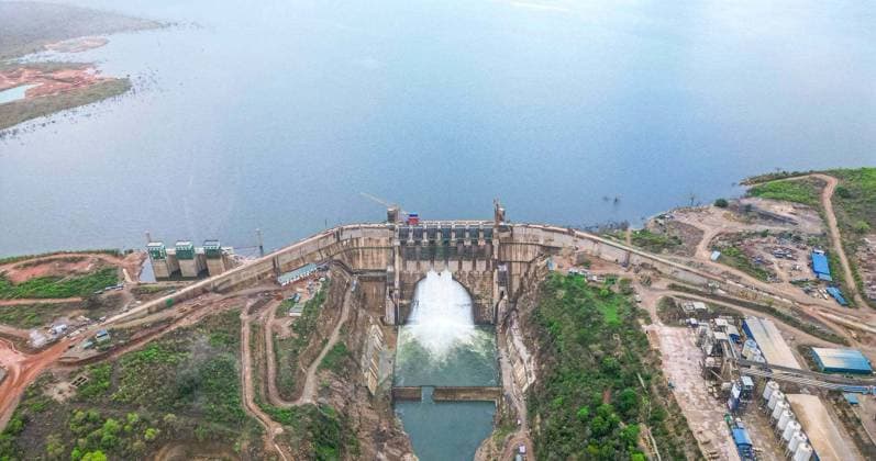 Opening ceremony of Julius Nyerere Hydropower Station in Tanzania STIEGLER S GORGE, TANZANIA - AUGUST 22: (----EDITORIAL USE ONLY -MANDATORY CREDIT - EGYPTIAN CABINET HANDOUT - NO MARKETING NO ADVERTISING CAMPAIGNS - DISTRIBUTED AS A SERVICE TO CLIENTS----) A view of the giant Julius Nyerere hydroelectric power plant and dam, built by Egypt on the Rufiji River to generate hydroelectric power, in Stiegler s Gorge area, Tanzania on August 22, 2026. Egyptian Cabinet Handout Anadolu Stiegler s Gorge Tanzania. Editorial use only. Please get in touch for any other usage.  Copyright: x2026xAnadoluxEgyptianxCabinet Handoutx