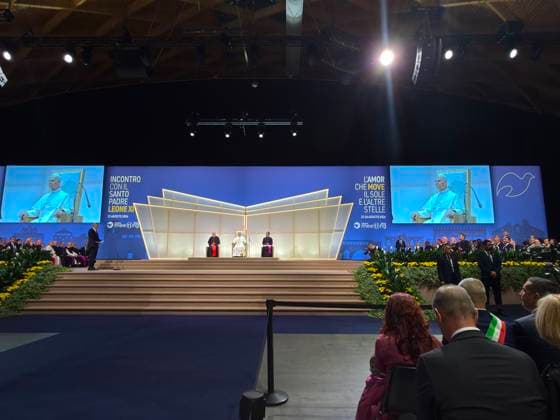 RECORD DATE NOT STATED IPA87694615 - Rimini, Pope Leo XIV at the 2026 Rimini Meeting: A Meeting with the Holy Father  Copyright: xx xx 87694615