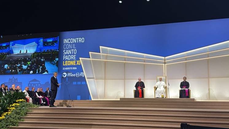 RECORD DATE NOT STATED IPA87694616 - Rimini, Pope Leo XIV at the 2026 Rimini Meeting: A Meeting with the Holy Father  Copyright: xx xx 87694616